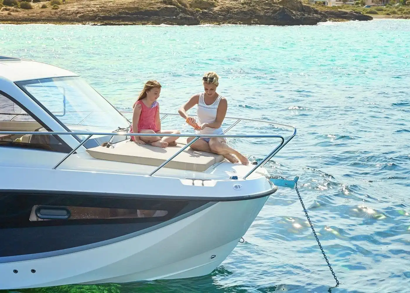 Sunset cruise along the coastline